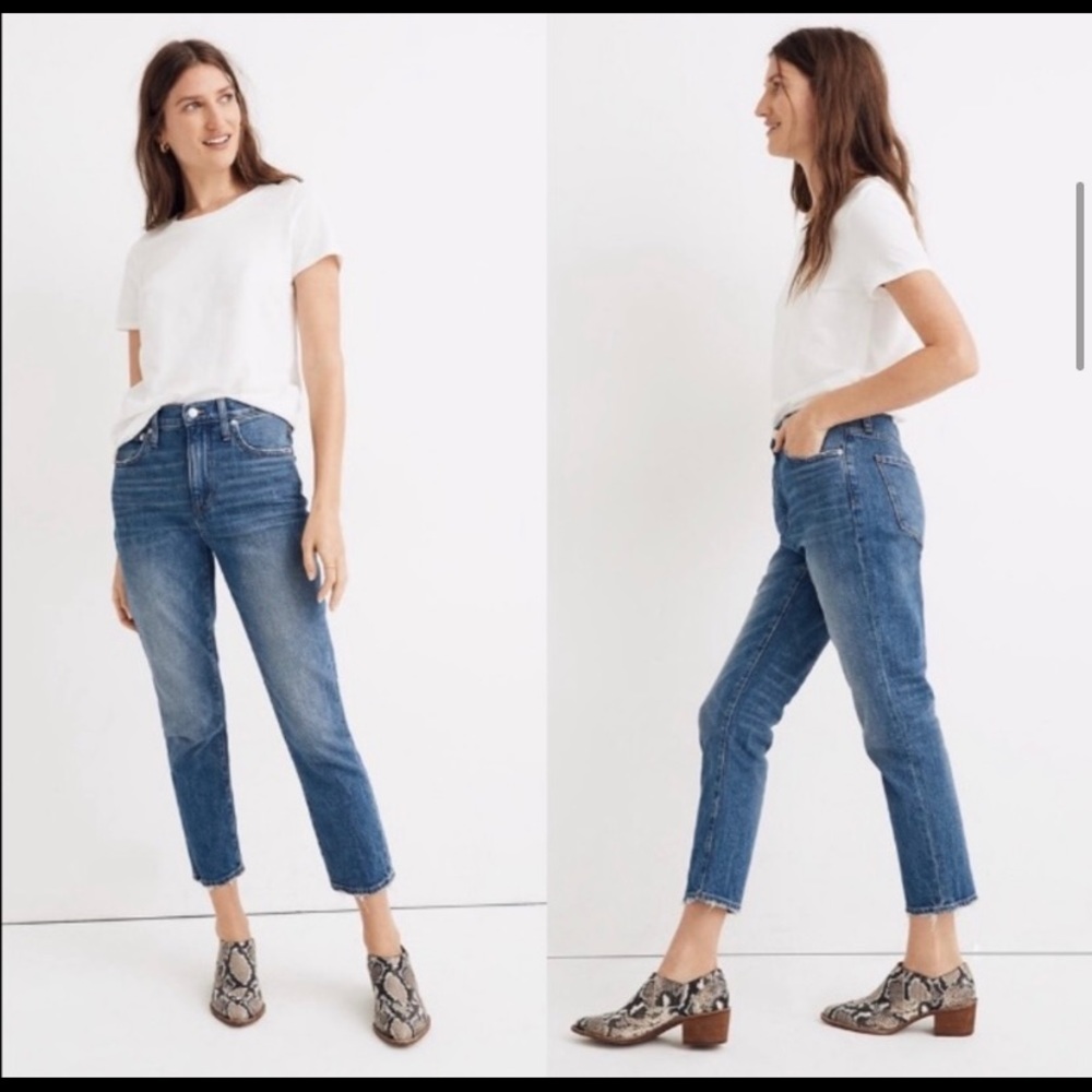 Madewell The High Rise Slim Crop Boy Jean Size 32